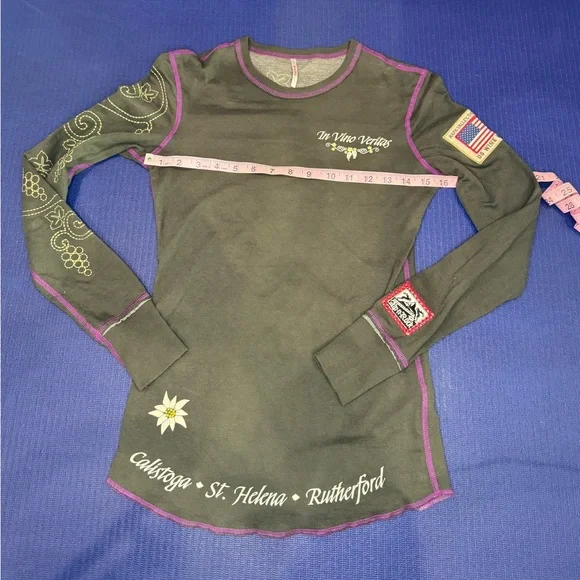 Alp N Rock Napa Valley Embroidered Crew 🍷🍇